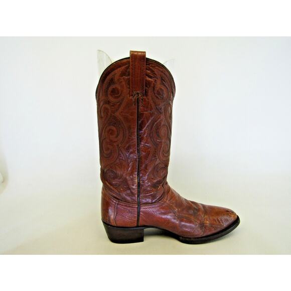 Dan Post Mens Size 10 D Brown All Leather Ostrich Claw Western Cowboy Boots main image 11